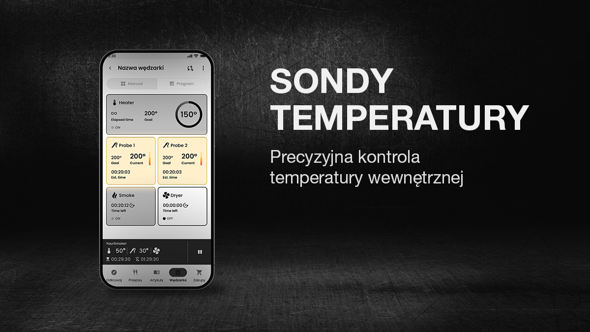 Obsługa sond temperatury wewnętrznej