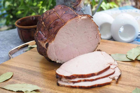 Smoked and Poached Pork Loin with Delicate Aroma
