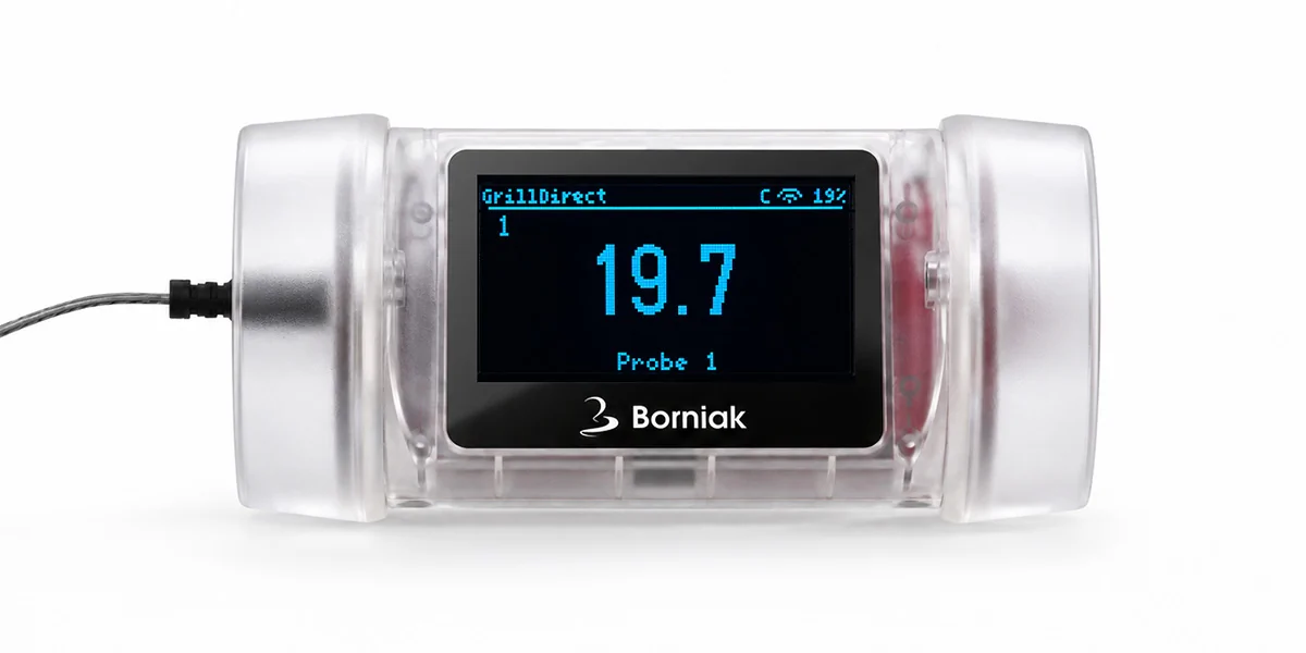 GrillDirect with one connected temperature probe