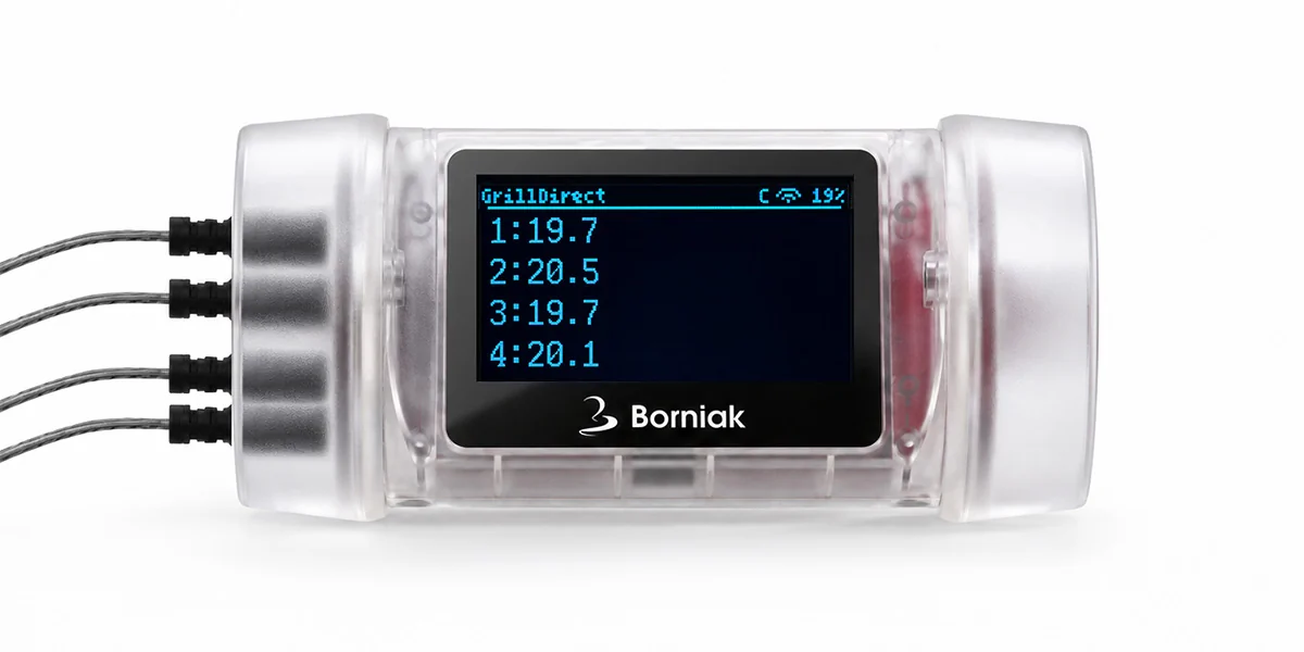 GrillDirect with four connected temperature probes