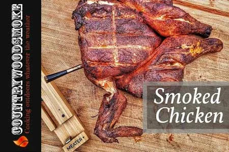 Geräucherter BBQ-Hühnchen