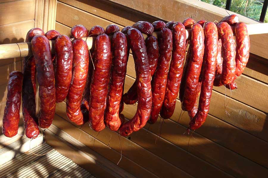 Wild boar sausage