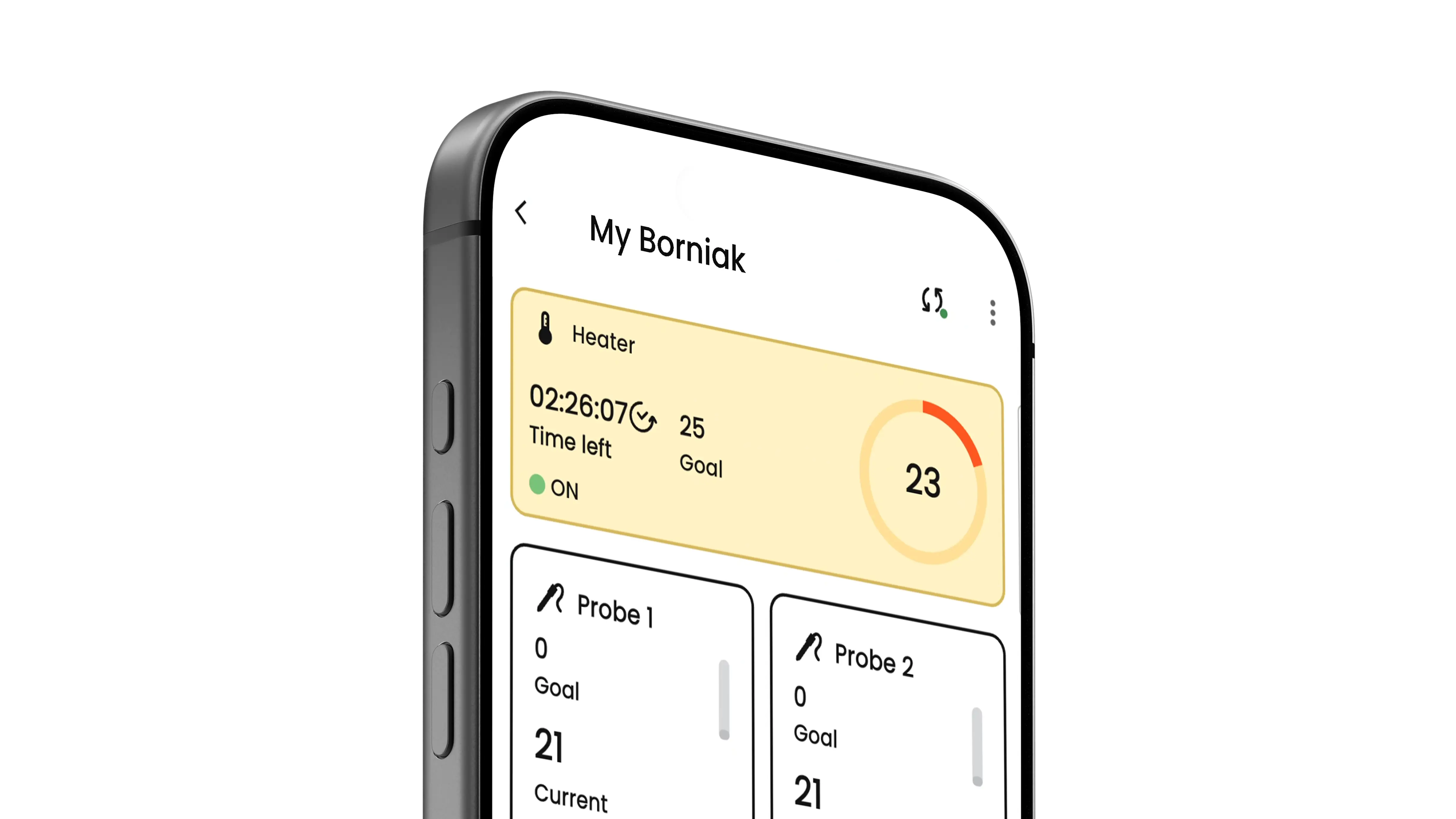 BORCOOK app for controlling the Borniak smokehouse